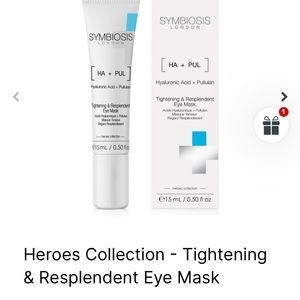 Symbiosis London Heroes Collection tightening eye mask hyaluronic acid New